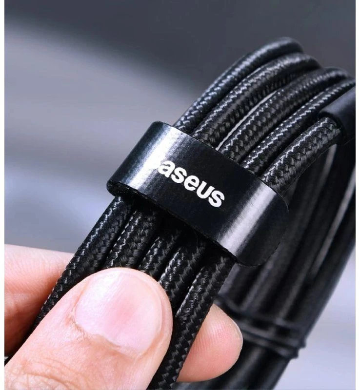 Baseus Cafule PD2.0 100W blykstė įkrovimo USB-C kabelis 20V 5A 2m - Raudonas / Juodas