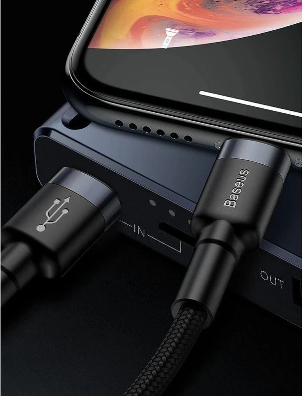 Baseus kabelis USB Type-C - Iphone PD 18W 1m - Pilkas / Juodas