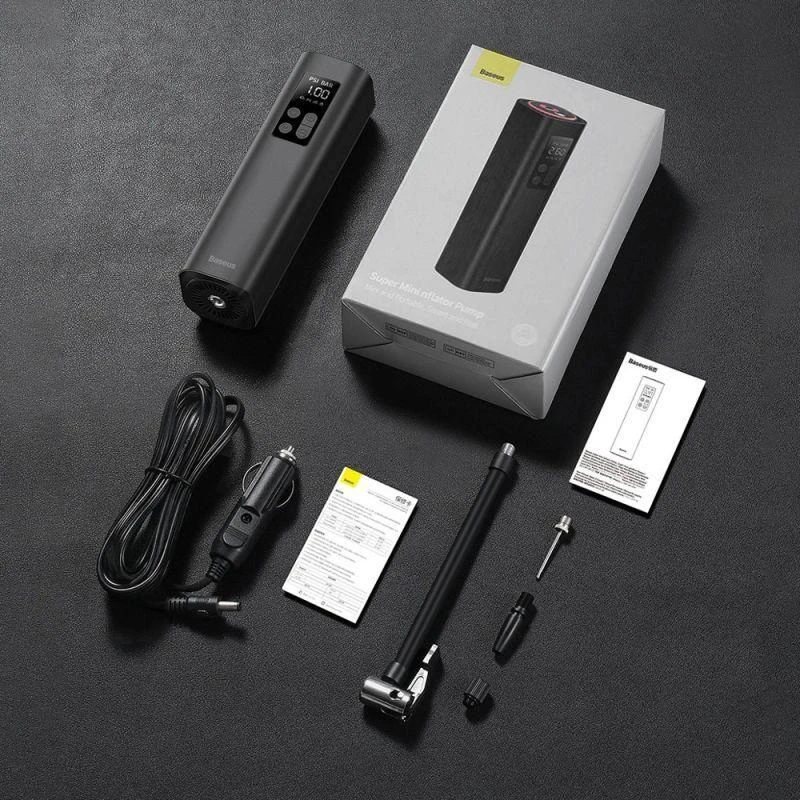 Automobilinis oro kompresorius Baseus Super Mini Inflator Pump CRCQ000001