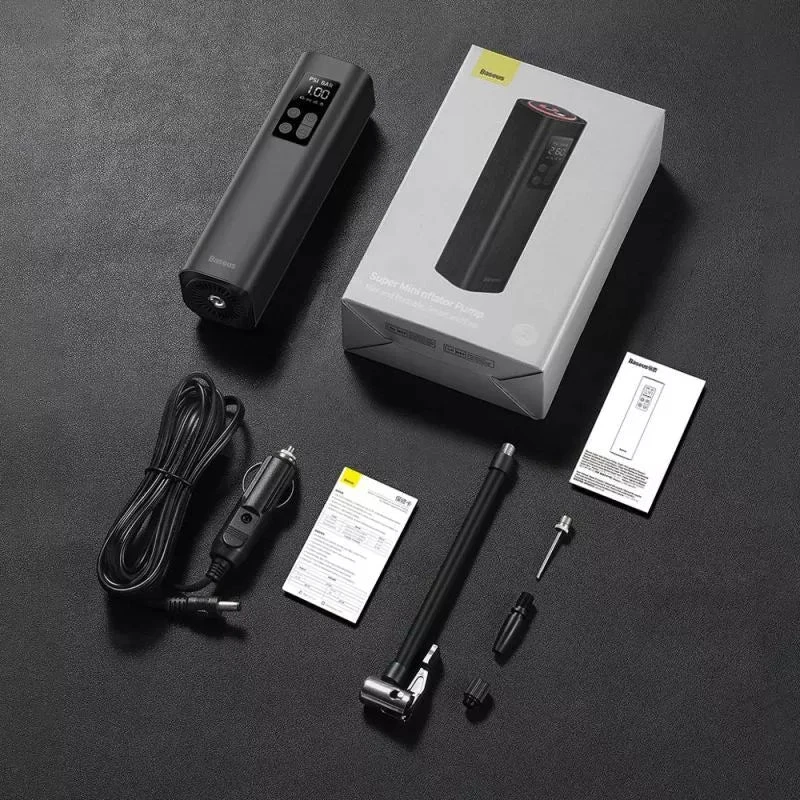Automobilinis oro kompresorius Baseus Super Mini Inflator Pump CRCQ000001