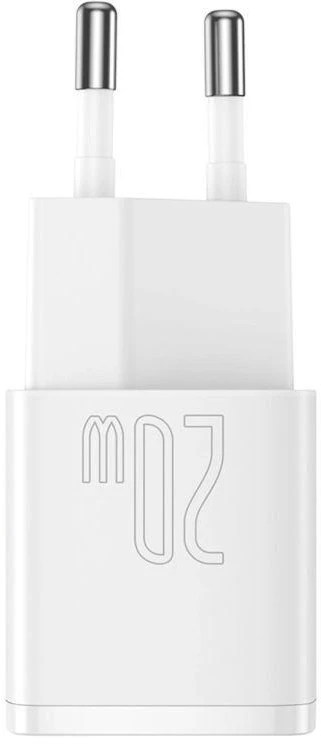 Įkroviklis jungiama į tinklą Baseus Cube 20W PD USB-C - balta