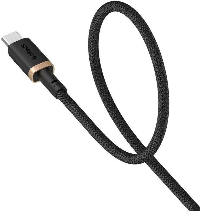 Baseus Dura USB Type A iki Type C 60 W greito įkrovimo laidas 2 m Juodas, Gold