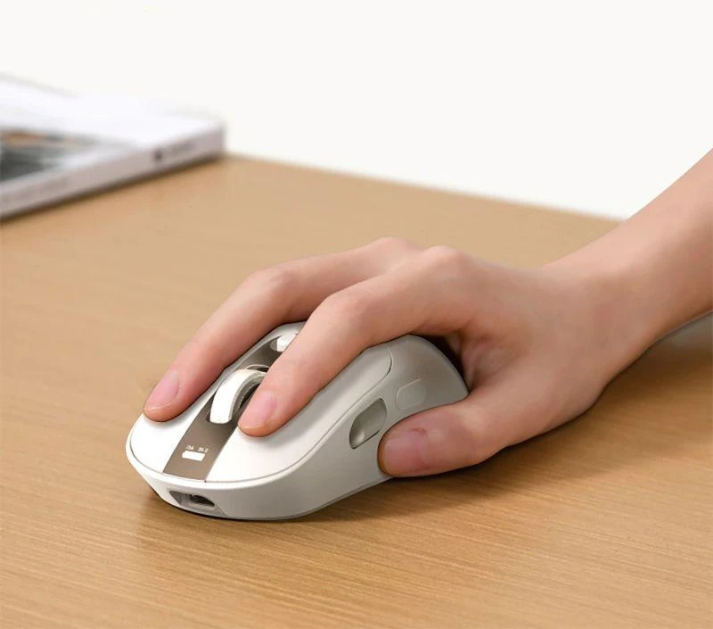 Baseus Editor Belaidė kompiuterinė pelė su 800 mAh baterija ir akumuliatoriaus būklės indikatoriumi - Balta