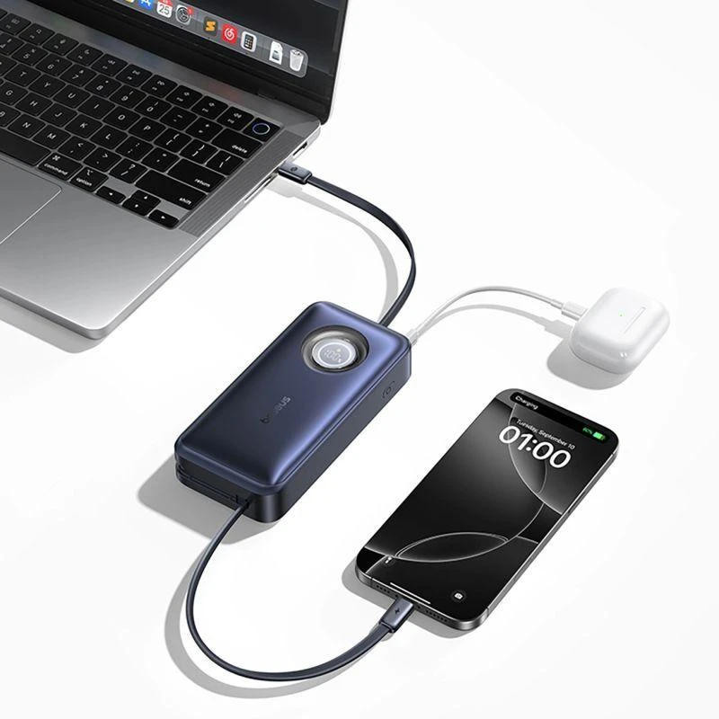 Baseus EnerCore CR11 20000 mAh USB-C 100W juoda
