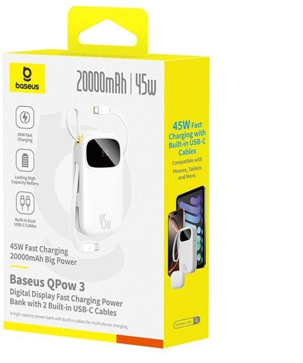 „Baseus EnerFill FC31 QPow3“ 20000 mAh 45 W baterija