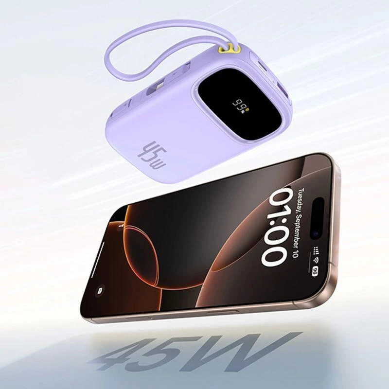 Baseus EnerFill FC31 20000 mAh 45W violetinė