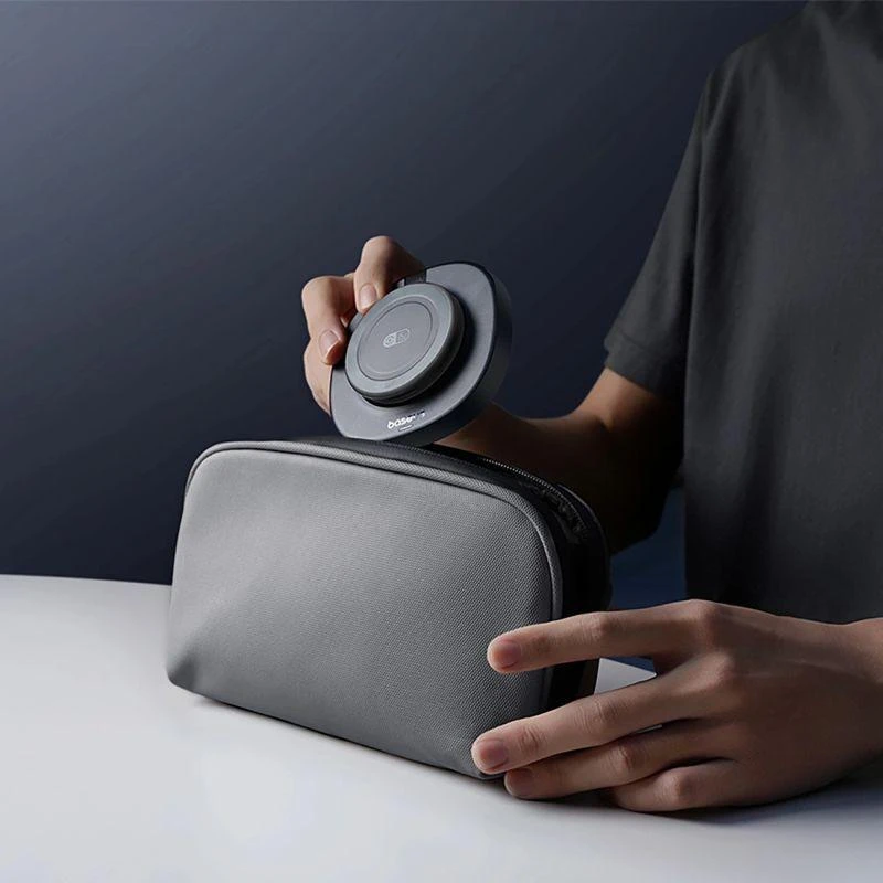 Baseus „EnerFill FF11“ 15 W sulankstomas akumuliatorius su 20 W sieniniu įkrovikliu ir 1 m USB-C laidu - juoda