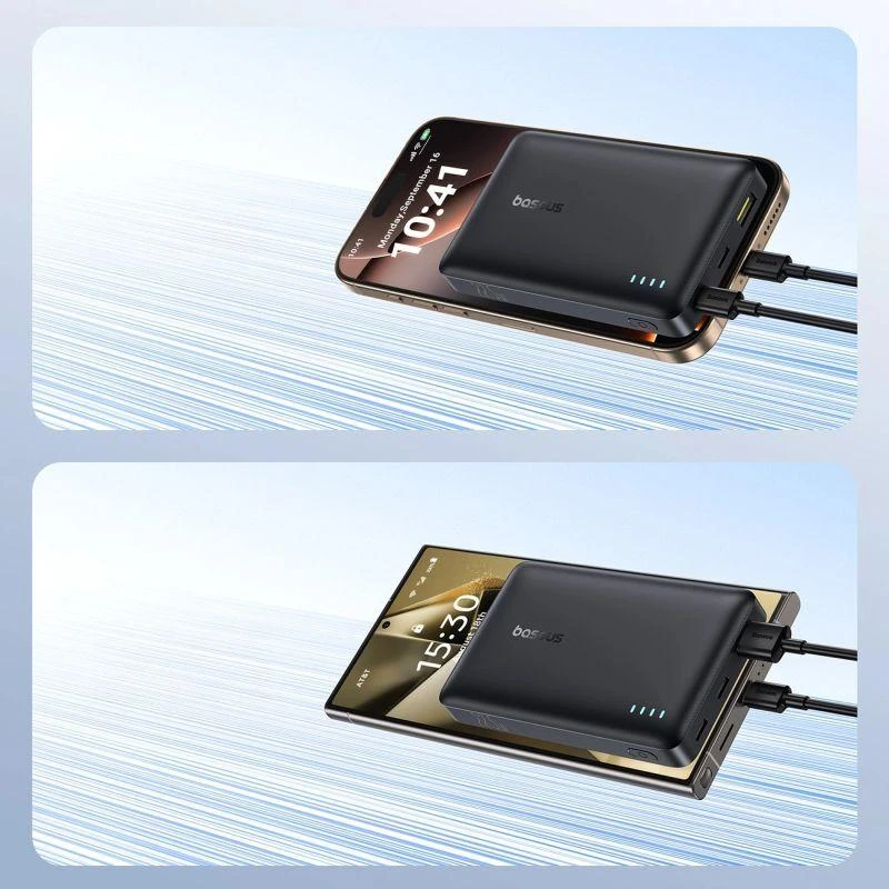 Baseus EnerFill FP21 10000 mAh USB-A USB-C 22.5W juoda