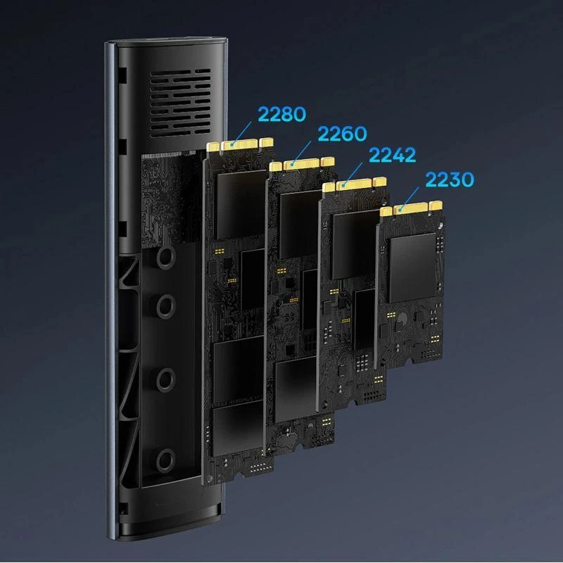 SSD korpusas Baseus FlyJoy (pilkas)