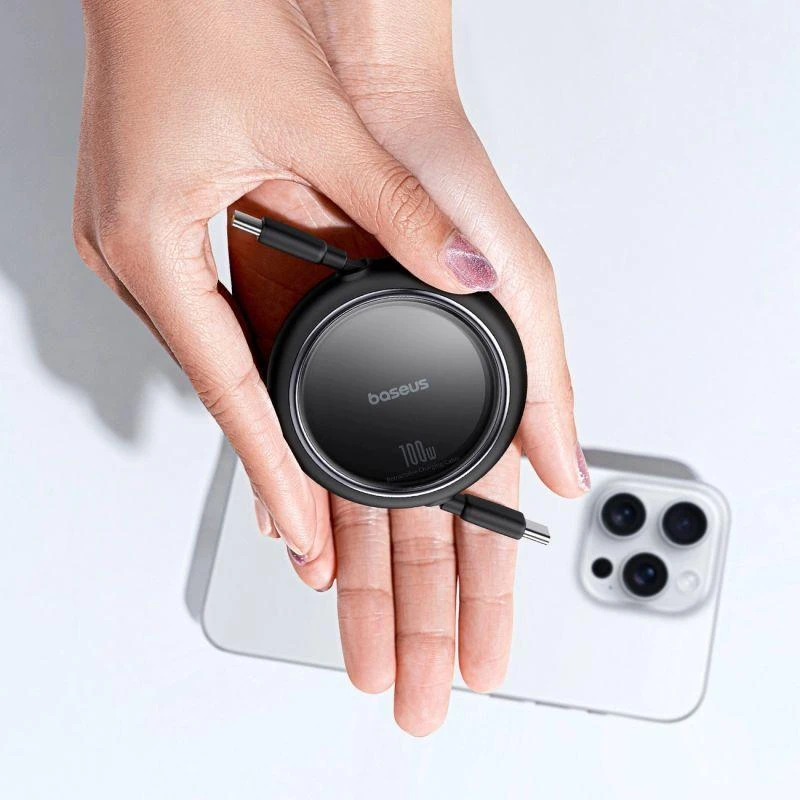Laidas iš USB-C į USB-C Baseus Free2Draw, PD, 100 W, 1 m (juodas)