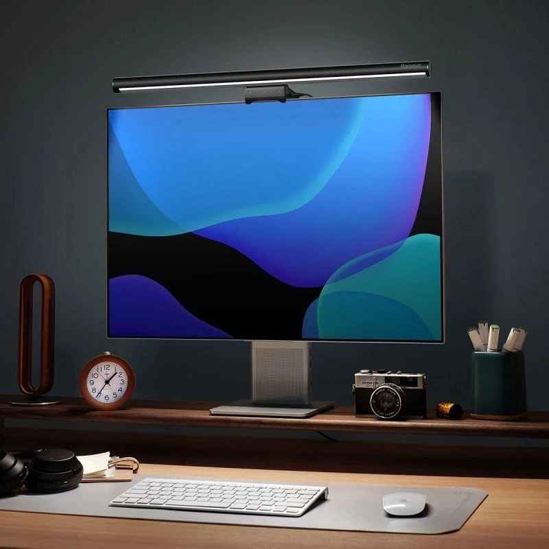 Baseus i-wok2 LED lempa stalinio kompiuterio monitoriaus ekrano apšvietimui, juoda (DGIW000101)