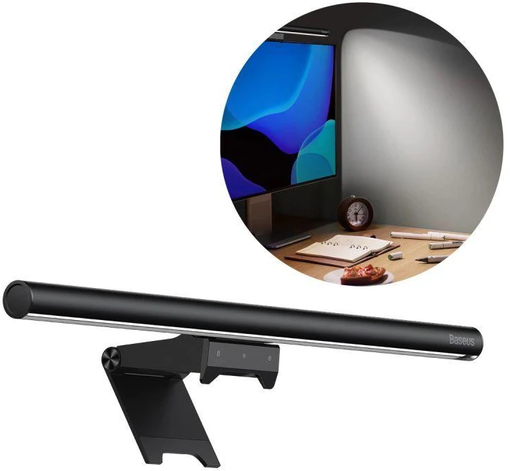Baseus i-wok2 LED lempa stalinio kompiuterio monitoriaus ekrano apšvietimui, juoda (DGIW000101)