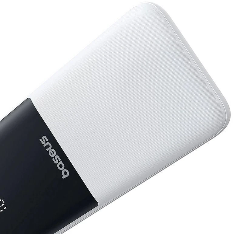Baseus „A6ac4 Lipow“ 10000mAh 22,5 W išorinė baterija su dviem integruotais laidais (su „A6ac4 Simple USB-A - USB-C 3A 20 cm“ laidu) – balta