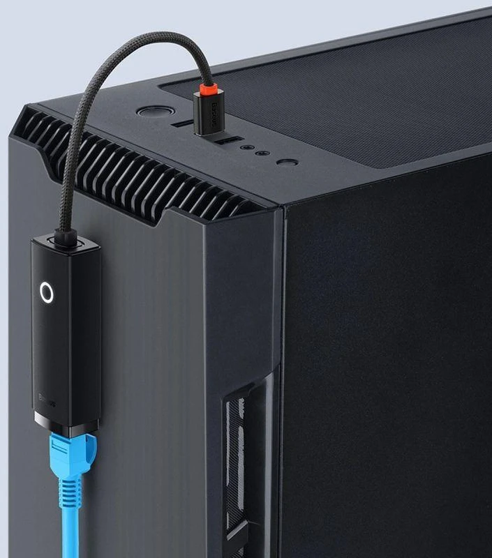 Tinklo adapteris Baseus Lite Series USB-C iki RJ45 – juodas
