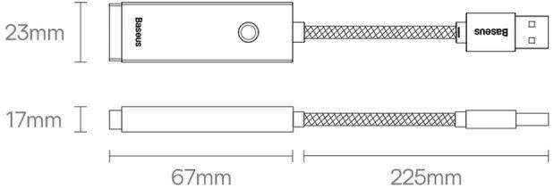 Tinklo adapteris Baseus Lite Series USB-C iki RJ45 – juodas