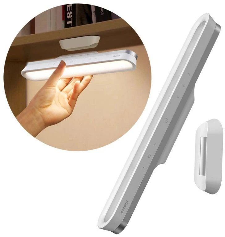 Baseus Įkraunamas šviestuvas pakabinamas po lentyna 5W 1800mAh, šviesos srautas ≥100lm