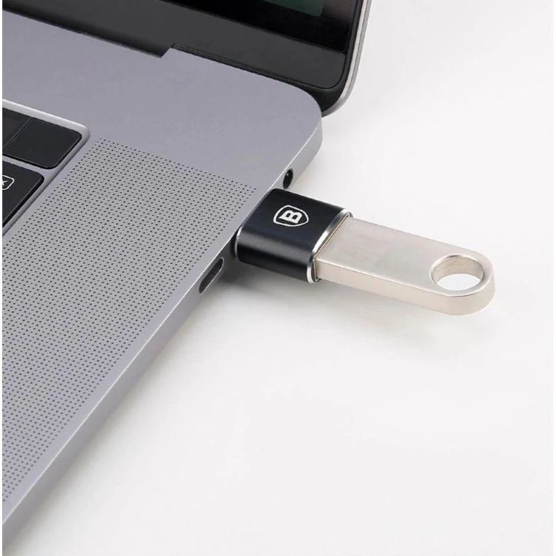 Adapteris Baseus USB C kištukas - USB A lizdas, OTG funkcija