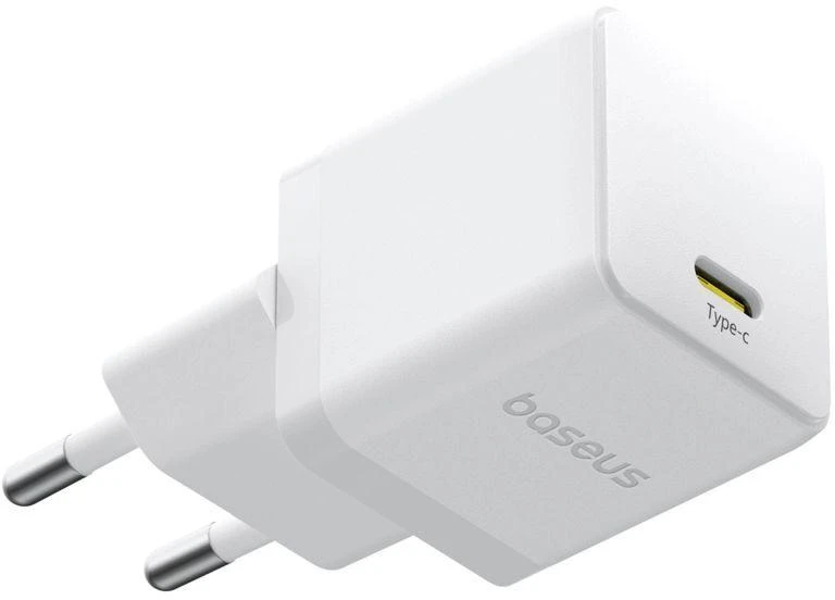 Baseus Sieninis įkroviklis Palm 20W USB-C QC3.0 PD3.0, baltas