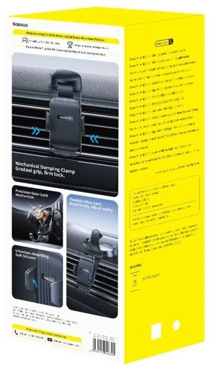 Baseus Automobilinis laikiklis telefonams su siurbtuku PrimeTrip C03 Air, juodas