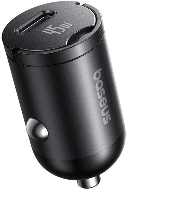 Įkroviklis automobilinis pakrovėjas Baseus PrimeTrip VP2 45W USB-C su kabeliu 60W USB-C į USB-C 1m - juoda