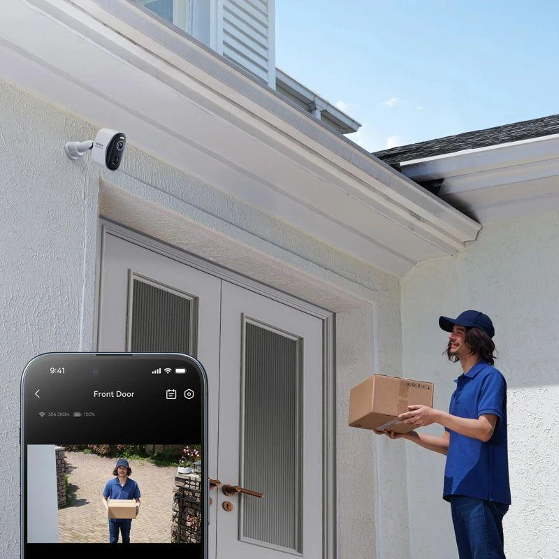 Baseus Security N1 Outdoor Camera 2K baltos spalvos