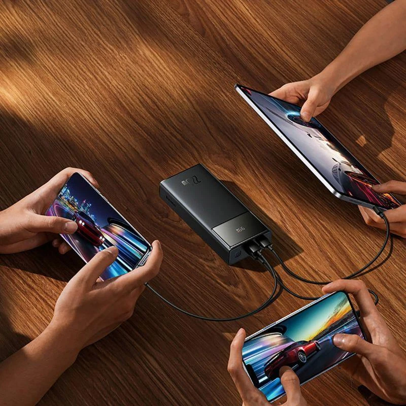 LiPo išorinis akumuliatorius (Powerbank) 20000mAh 22.5W su PD3.0 QC3.0 2xUSB + USB C Star-lord juodas BASEUS
