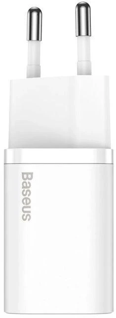 Baseus Super Si 1C greitas sieninis įkroviklis USB Type-C 25W Power Delivery Quick Charge baltas (CCSP020102)