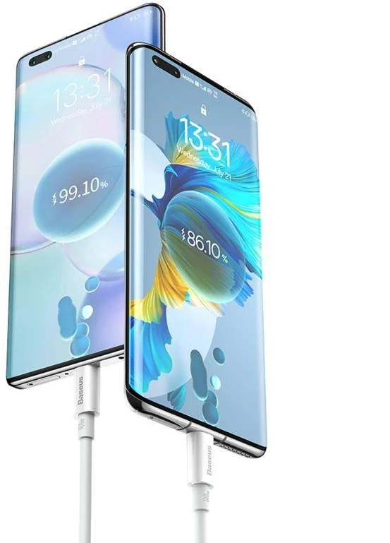 USB laidas per USB-C Baseus Superior 100W 2m (baltas)