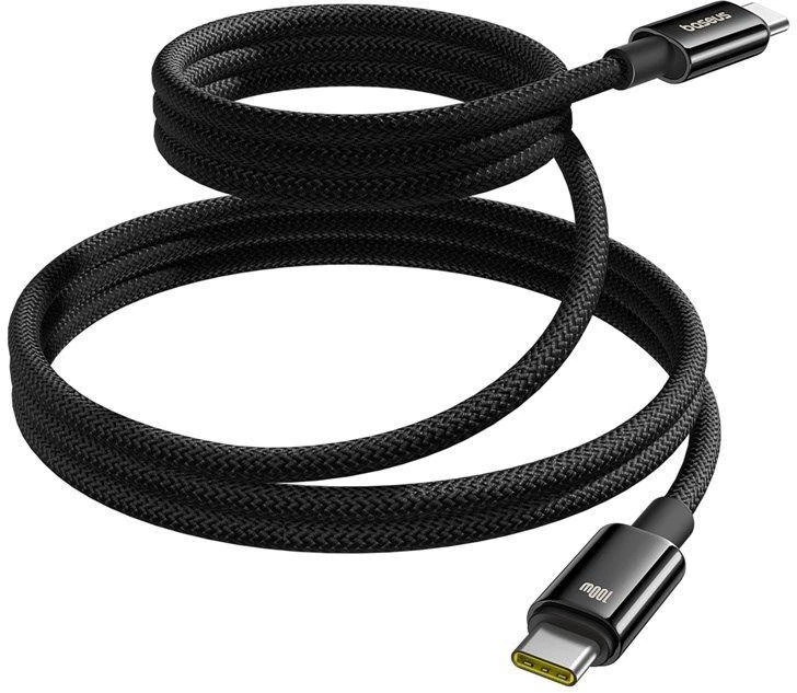 Baseus Tungsten Magnetinis USB C-USB C kabelis 100W 1m (Juodas)