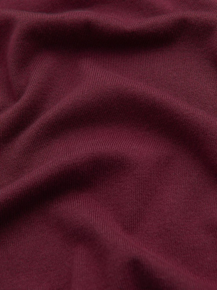 BASIC vyriška klasikinio kirpimo viskozės palaidinė apvalia iškirpte - bordo spalvos V11 OM 0106