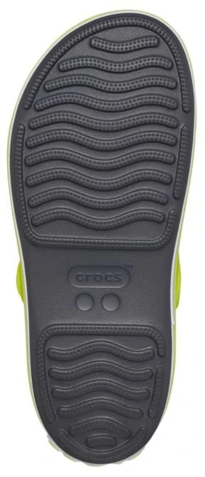 Basutės vaikams Crocs Crocband Cruiser, grafito ir geltonos