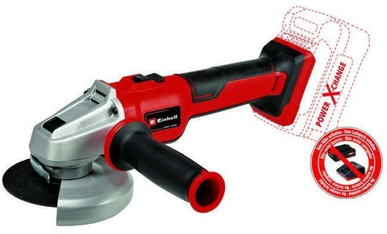 Kampinis Šlifuoklis - Einhell AXXIO 18/125 Q 12.5 cm Akumuliatorinis Juodas Raudonas