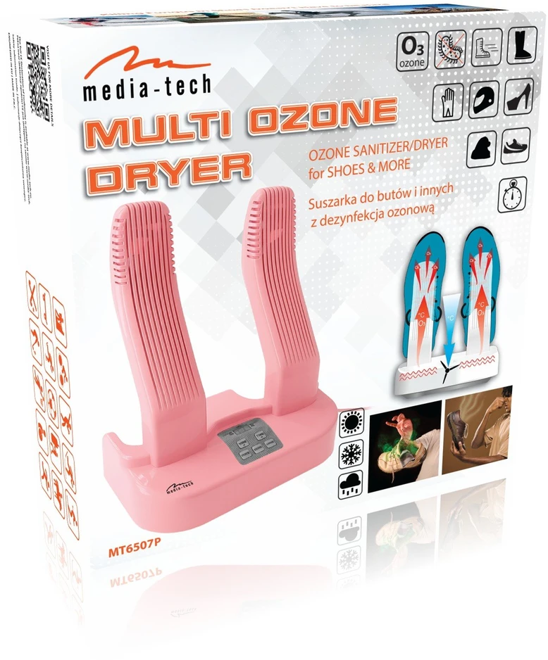 Batų džiovintuvas su ozono funkcija Media-Tech Multi Ozone Pro Dryer Rožinė