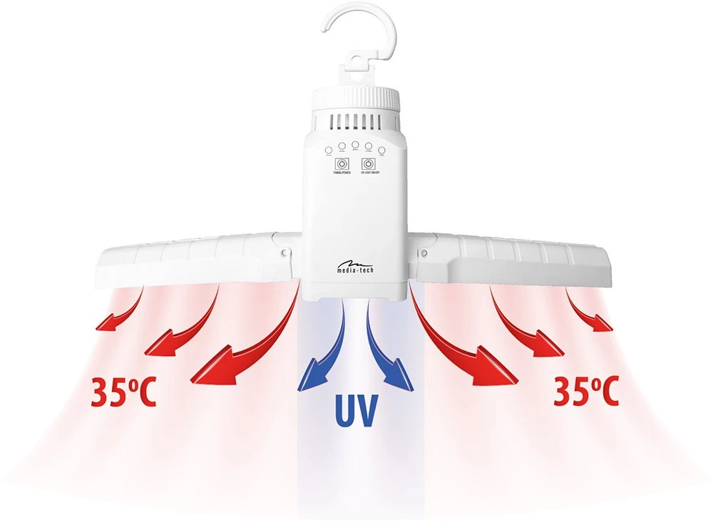 Media-Tech Nešiojamas drabužių ir batų džiovintuvas SMART AIRDRYER UV MT6518