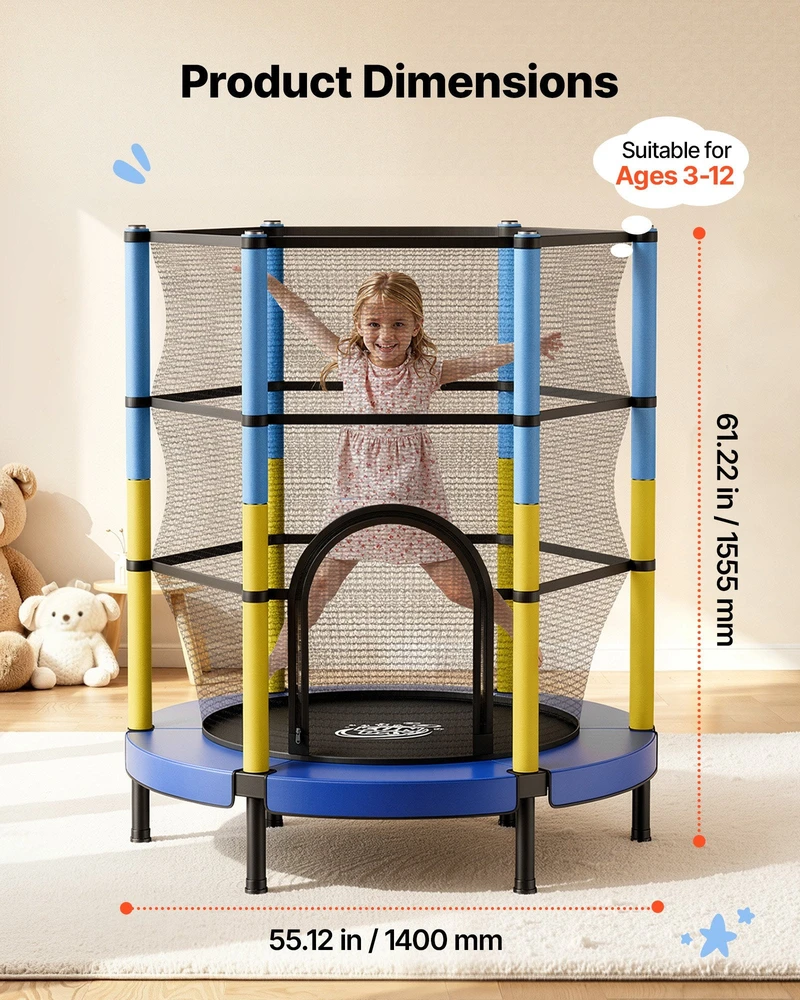 Batutas vaikams VEVOR MCB-045-06-02, 142 cm skersmens