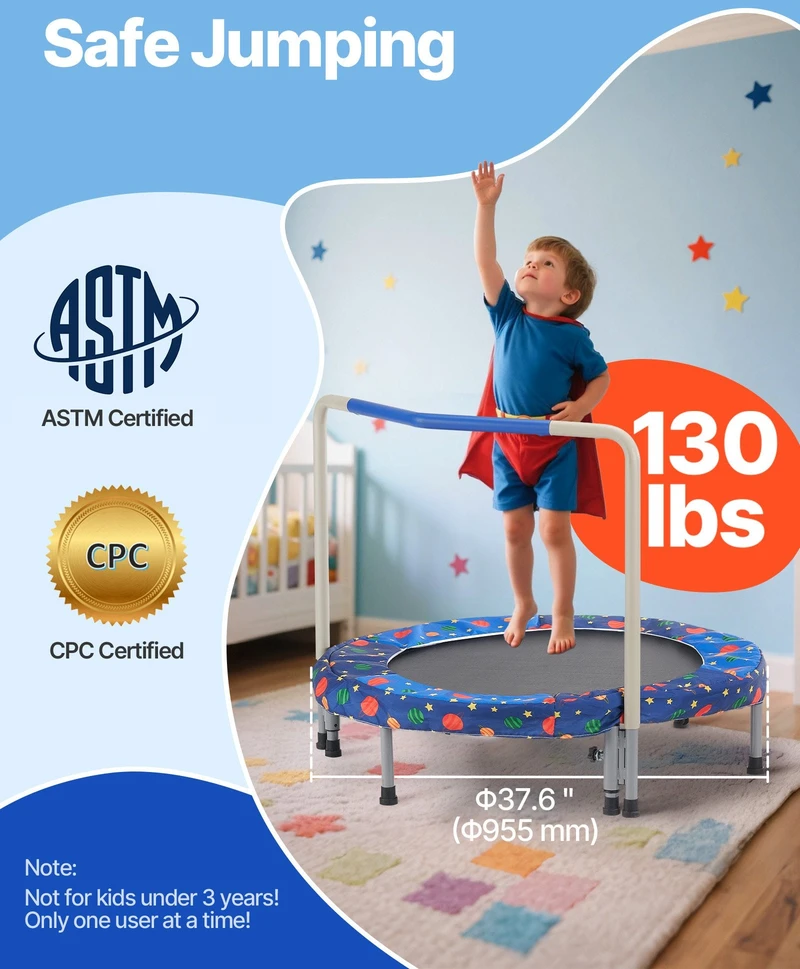 VEVOR 91 cm batutas vaikams sulankstomas mini