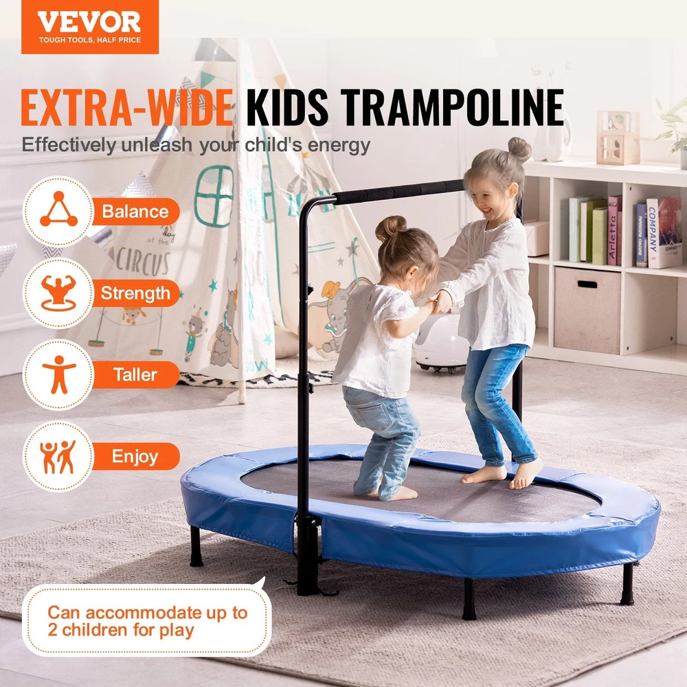VEVOR 143 cm vaikiškas sulankstomas batutas
