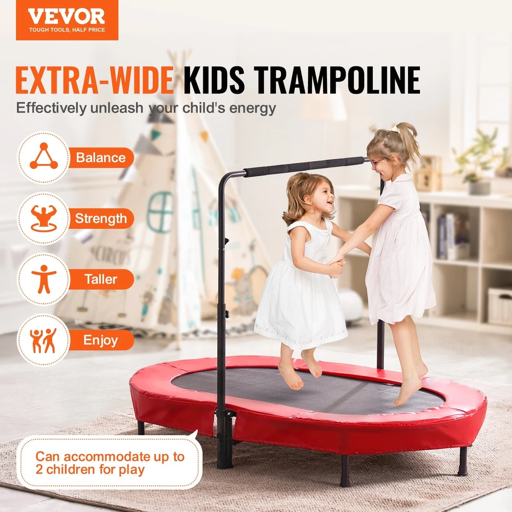 VEVOR 143 cm vaikų batutas sulankstomas