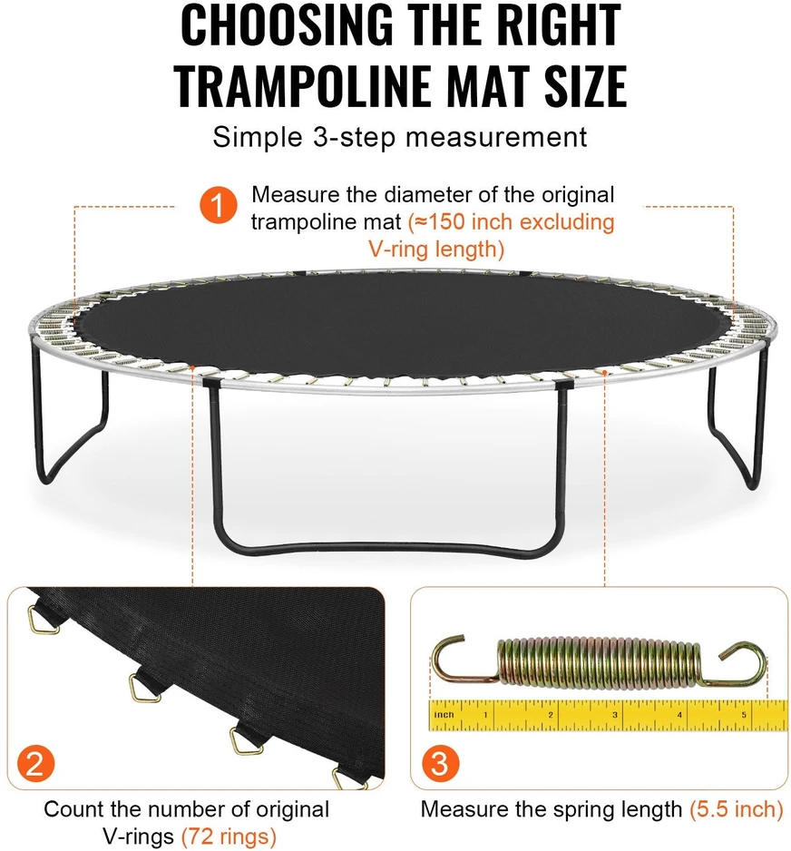 VEVOR Trampolino pakaitinis kilimas 14 pėdų rėmui