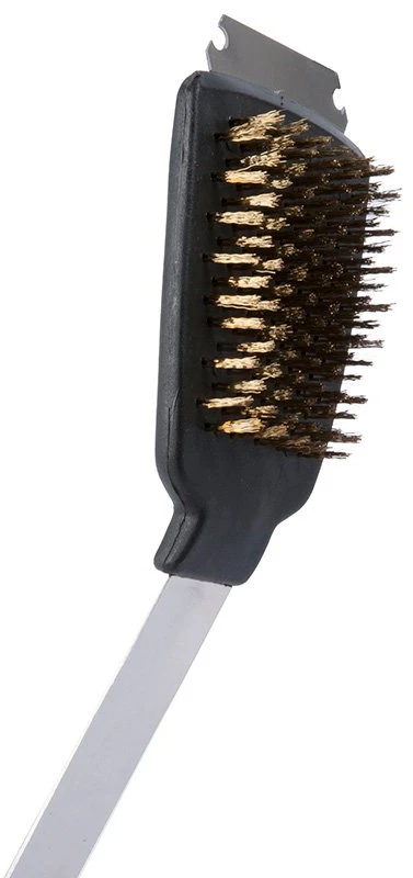 BBQ - grill cleaning brush 2 in 1 brush plus scraper