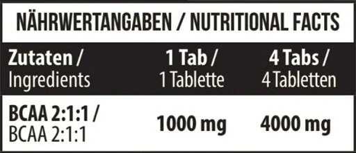 MST BCAA 1000 90 tablečių