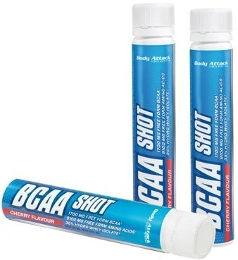 Body Attack BCAA shotai 20x25ml - Vyšnių