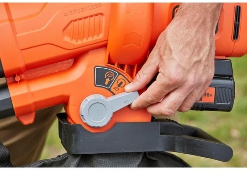 Black & Decker Juodas & Decker Akumuliatorinis lapų siurblys-pūstuvas Juodas & Decker BCBLV3625L1-QW; 36 V; 1x2,5 Ah akum.