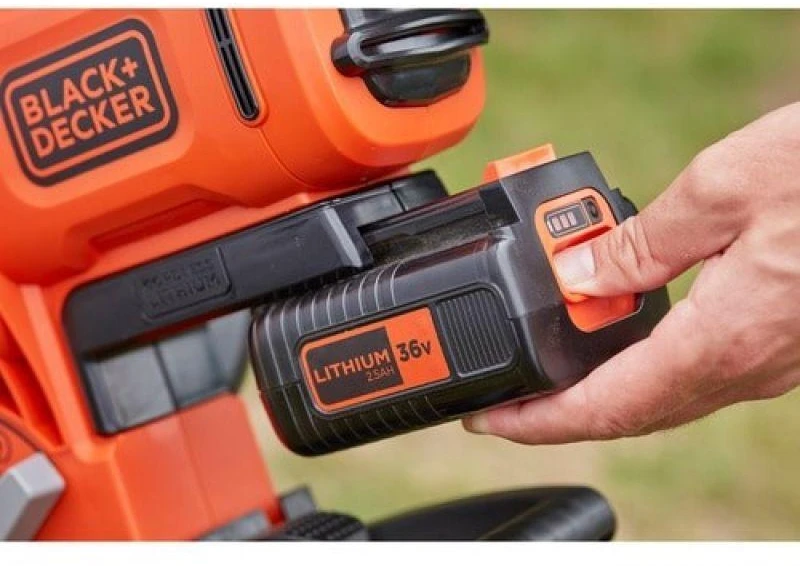 Black & Decker Juodas & Decker Akumuliatorinis lapų siurblys-pūstuvas Juodas & Decker BCBLV3625L1-QW; 36 V; 1x2,5 Ah akum.