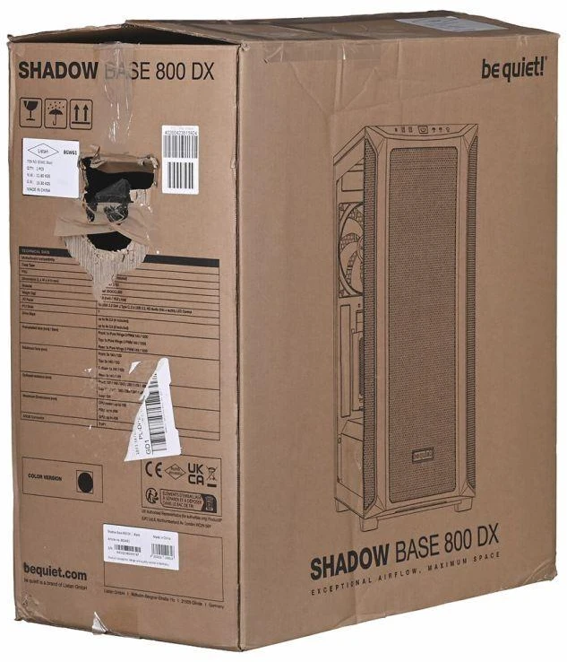 LISTAN BE QUIET Shadow Base 800 DX Case Juodas (P)