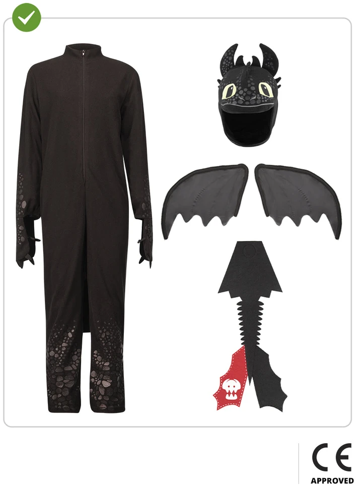 Bedančio (Toothless) kostiumas vaikams – „Kaip prisijaukinti slibiną“ (How to Train Your Dragon)