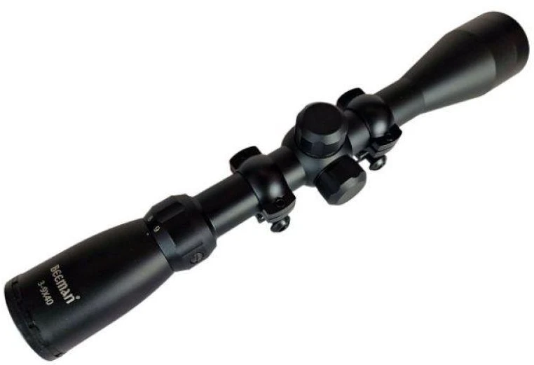 Teleskopas Industry Brand BEEMAN 3-9x40 taikiklis su 1 colio vamzdeliu ir laikikliu (IB-1521)