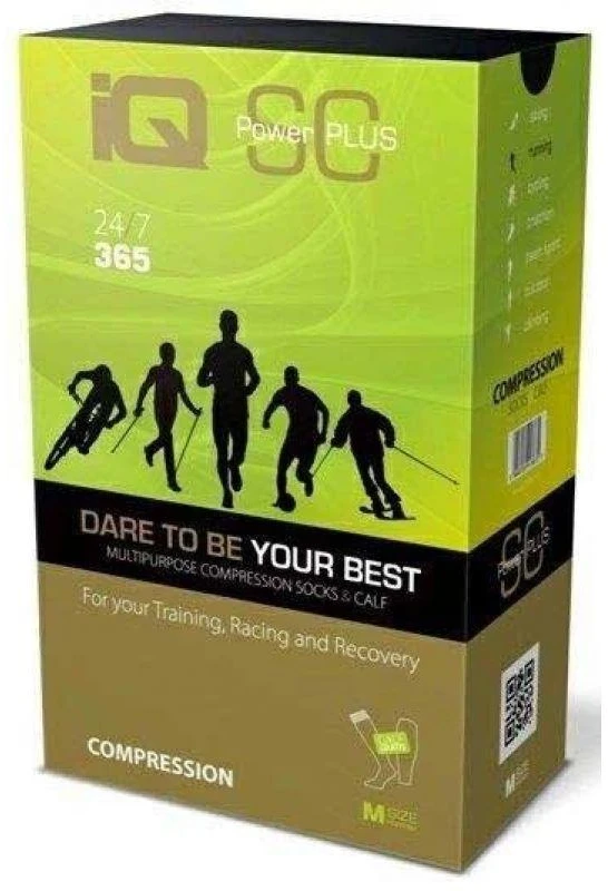 Bėgimo kojinės + Kompresinės rankovės SC Power Plus XL COM-0033 IQ KPL