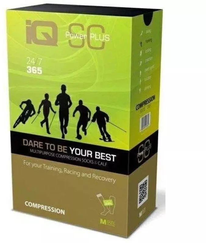 Bėgimo kojinės + Kompresinės rankovės SC Power Plus XL COM-0033 IQ KPL