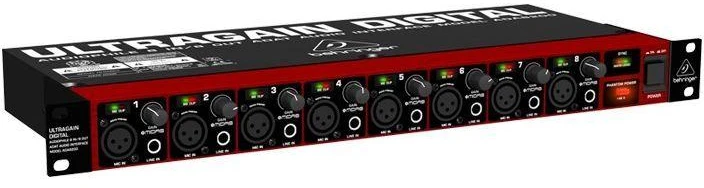 Garso sąsaja - Behringer ULTRAGAIN ADA8200 8 kanalai 24 bitai
